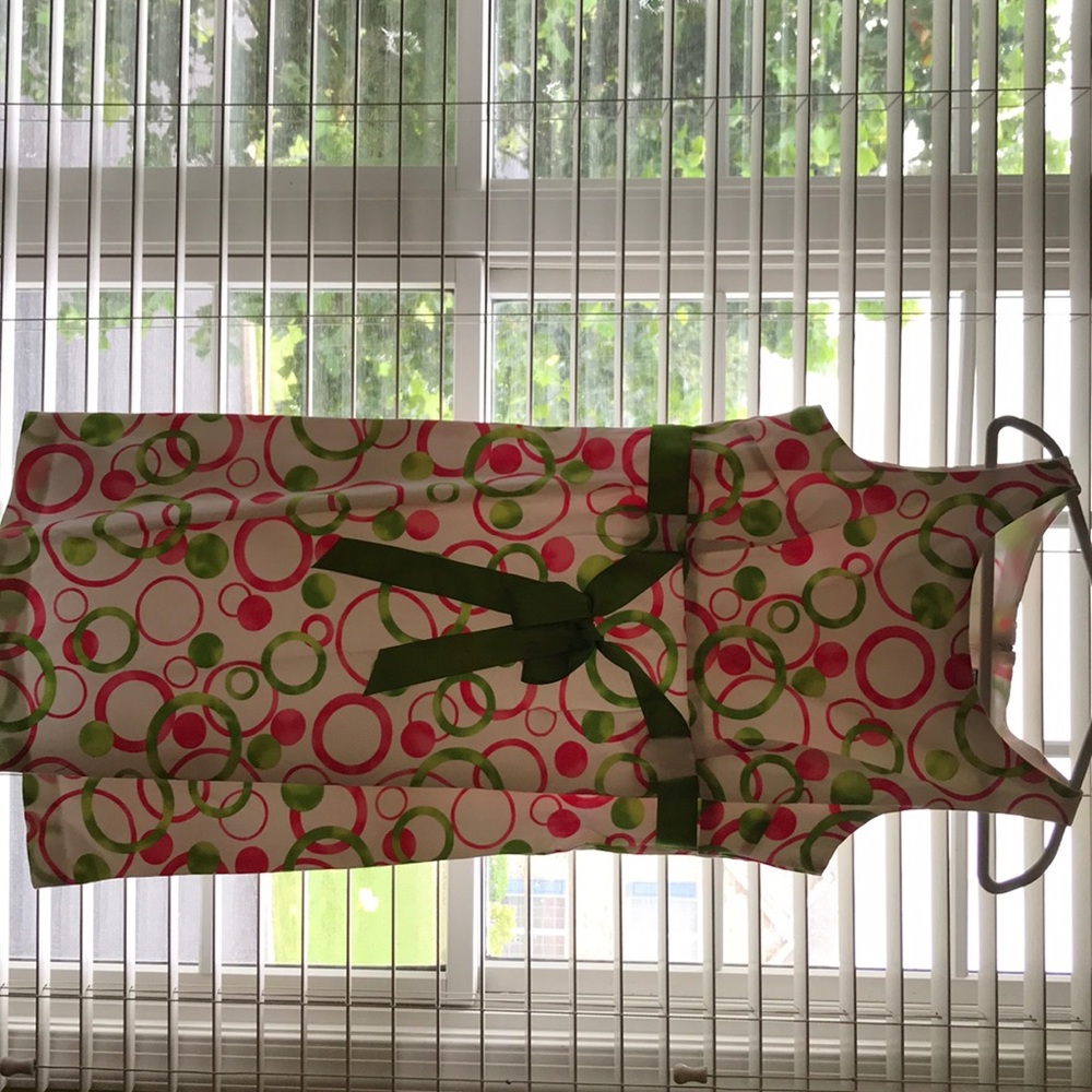 Pink and green 70s looking dress